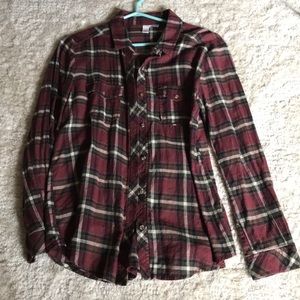 maroon flannel